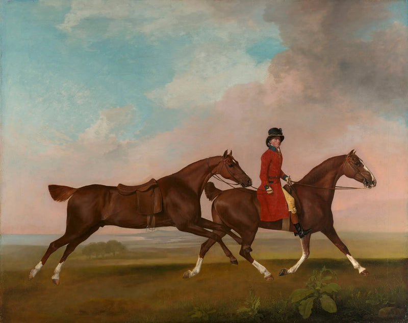 William Anderson mit zwei Sätteln Pferden - George Stubbs