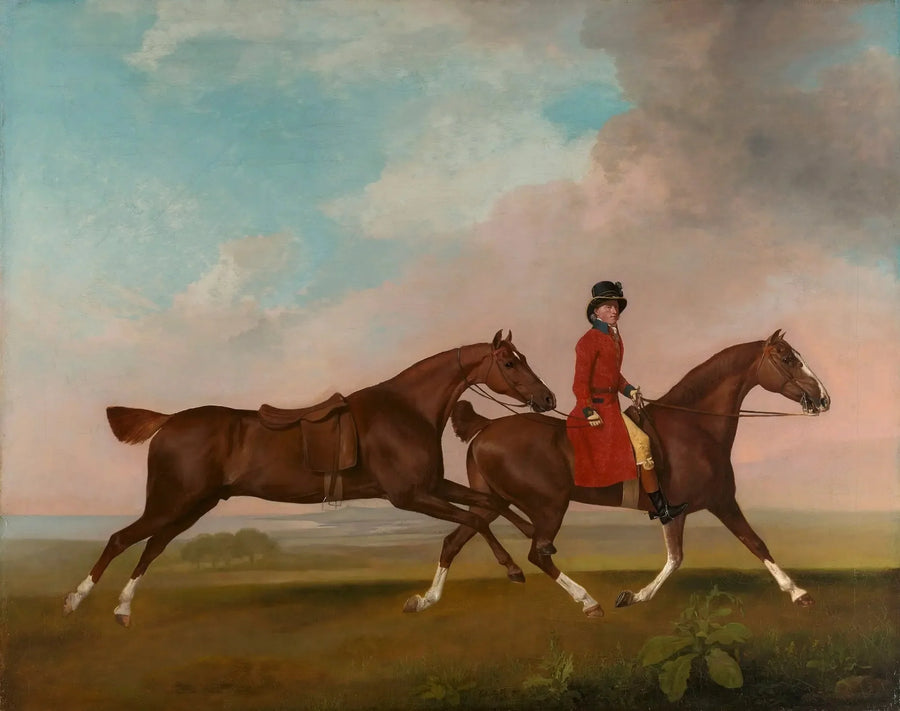 William Anderson mit zwei Sätteln Pferden - George Stubbs