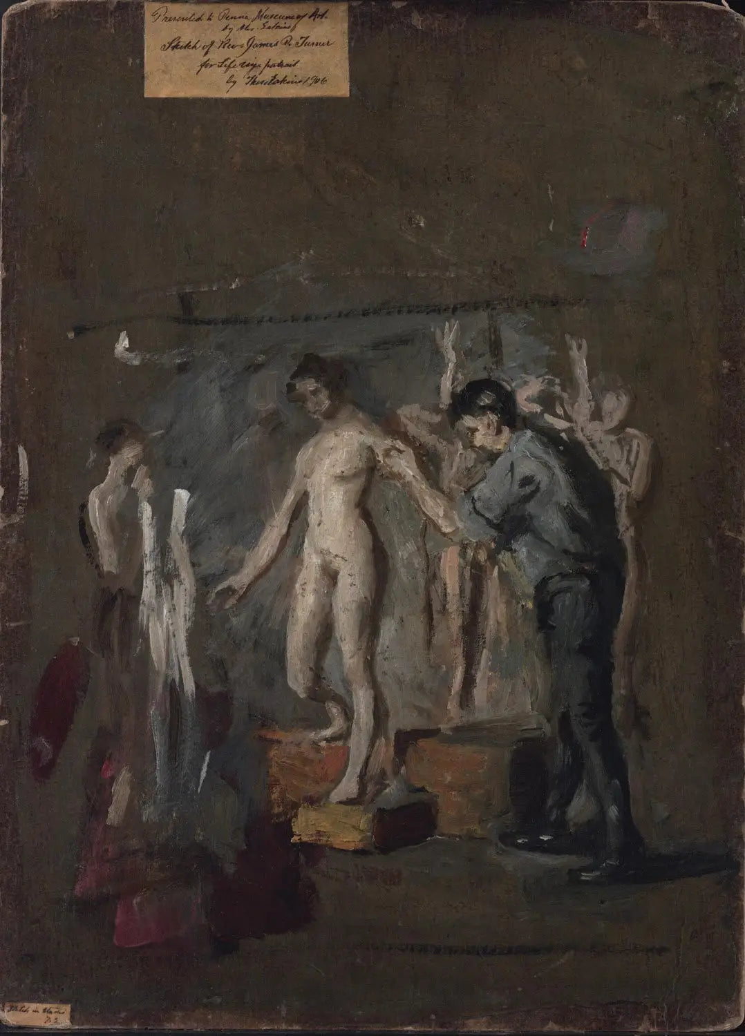 William Rush et son modèle - Thomas Eakins image 1 reproduction de peinture à l’huile