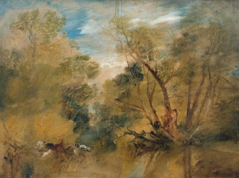 Weiden neben einem Bach - J. M. W. Turner