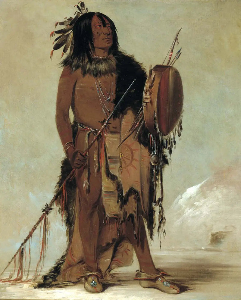 Wún-nes-tou, Weißer Büffel, ein alter Heiler - George Catlin