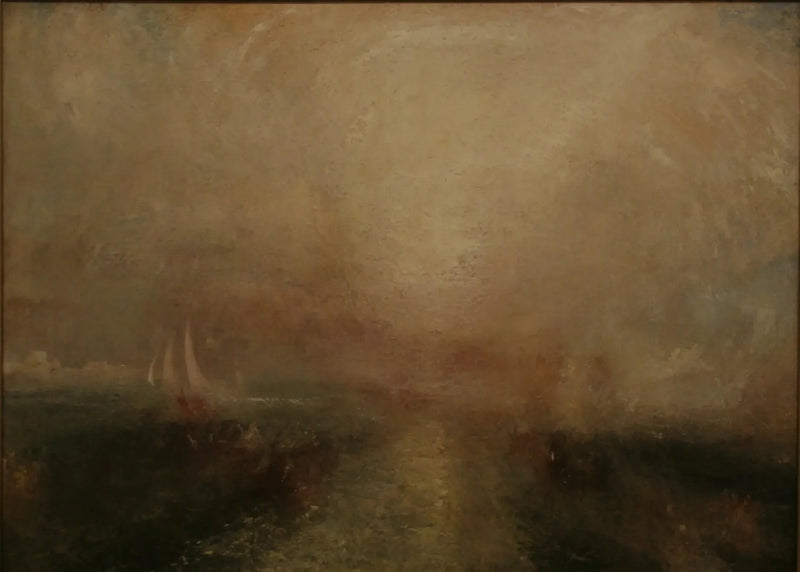 Yacht, die der Küste näher kommt - J. M. W. Turner