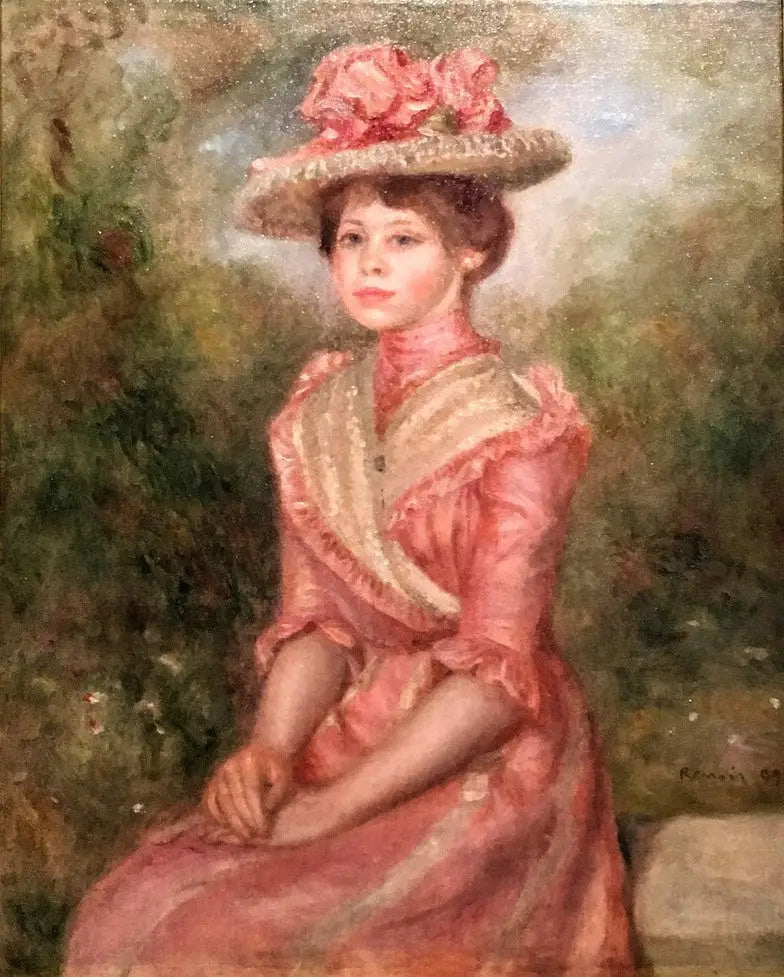 Yvonne in Rosa - Pierre-Auguste Renoir