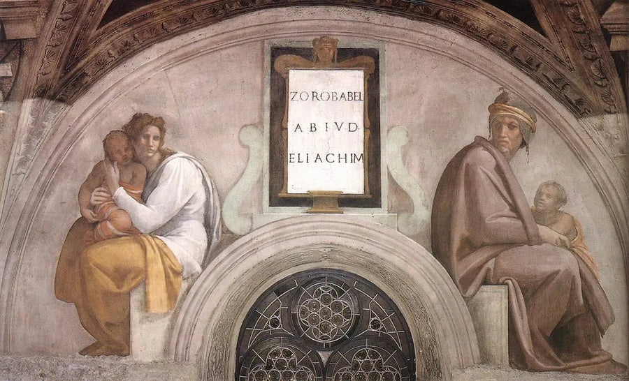 Zorobabel, Abioud und Eliakim - Michelangelo