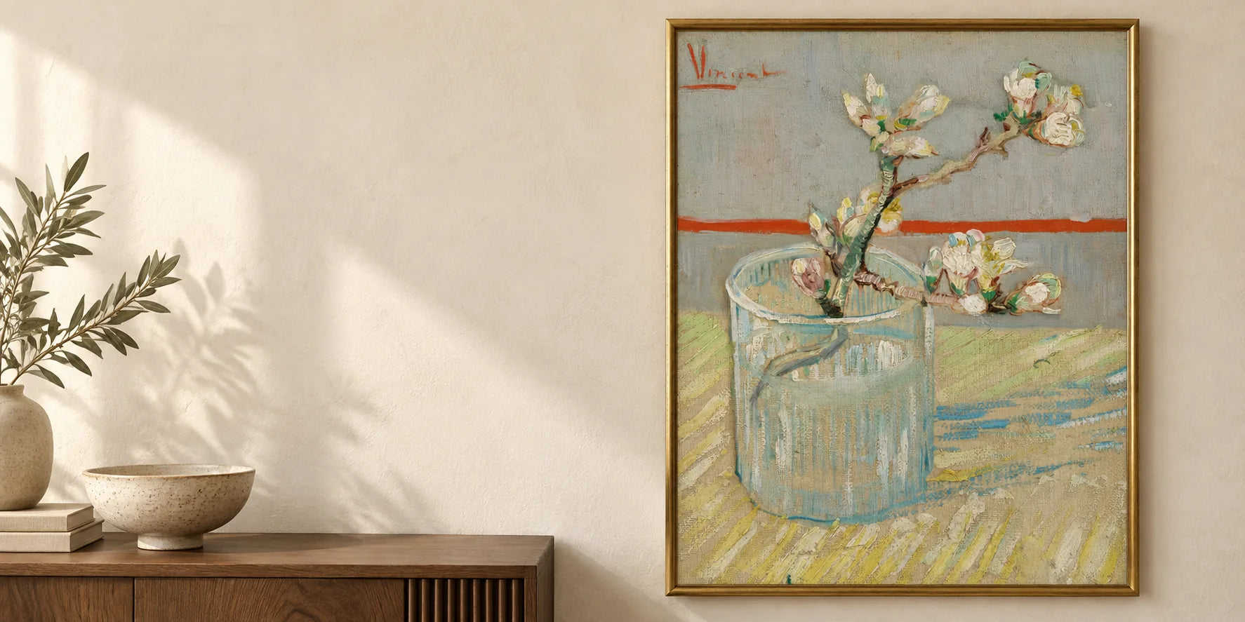 Postimpressionistische Blumen und Blumensträuße